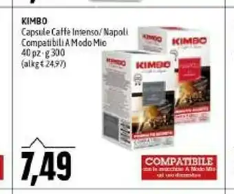 Emi Supermercati Capsule caffe 40 pezzi offerta