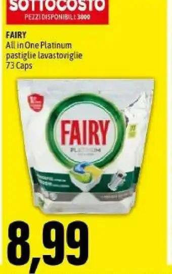 Emi Supermercati Fairy all in one platinum pastiglie lavastoviglie offerta