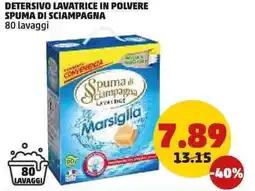 PENNY Detersivo lavatrice in polvere SPUMA DI SCIAMPAGNA offerta