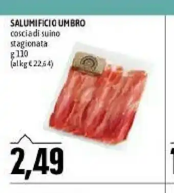 Salumificio umbro cosciadi suino stagionata