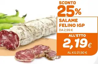 Ekom Salame felino IGP offerta