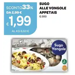 Ekom Sugo alle vongole appetais offerta