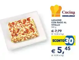 Esselunga Cucina lasagne con ragù al VITELLO offerta