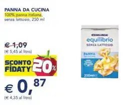 Esselunga Panna da cucina offerta