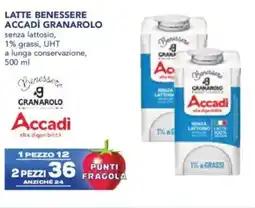 Esselunga Latte benessere accadì GRANAROLO offerta