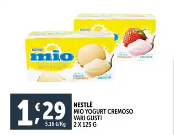 Deco Supermercati Nestle mio yogurt cremoso vari gusti offerta