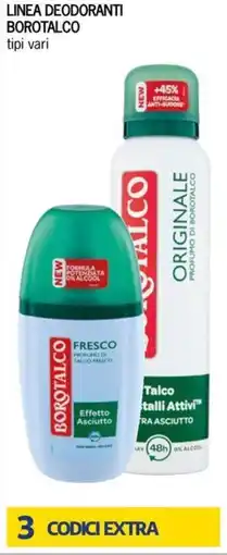 Bennet Linea deodoranti borotalco tipi vari offerta