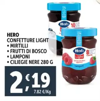 Deco Supermercati Hero confetture light offerta
