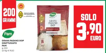 Panorama Grana padano dop grattugiato pam offerta