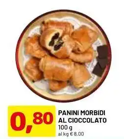 DPiù Panini morbidi al cioccolato offerta