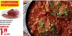 Panorama Fettine pizzaiola bovino adulto all'etto offerta