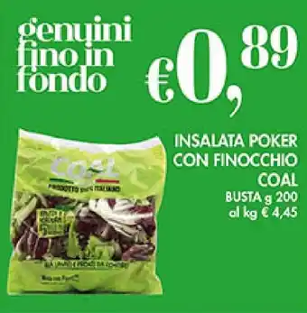 Coal Insalata poker con finocchio COAL offerta