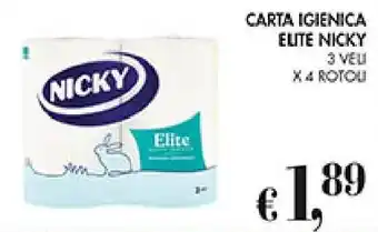 Coal Carta igienica elite NICKY offerta