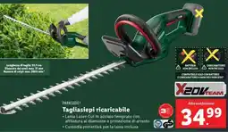 Lidl PARKSIDE Tagliasiepi ricaricabile offerta