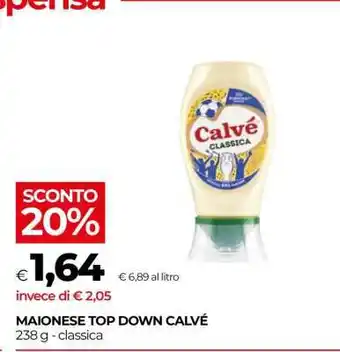 Coop MAIONESE TOP DOWN CALVÉ offerta