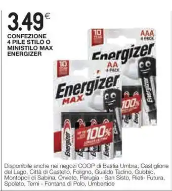 Coop Energizer Max offerta