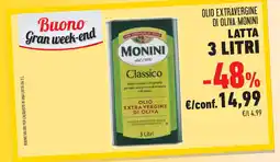 Conad Superstore Olio extravergine di oliva MONINI offerta