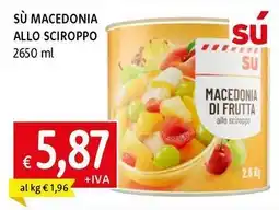 Galassia Sù macedonia allo sciroppo offerta