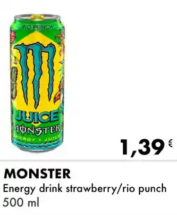 Iper Tosano MONSTER Energy drink strawberry/rio punch offerta