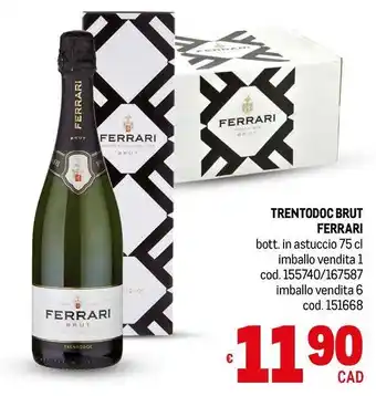 Metro Trentodoc brut FERRARI offerta
