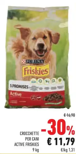 Conad Superstore Crocchette per cani ACTIVE FRISKIES offerta