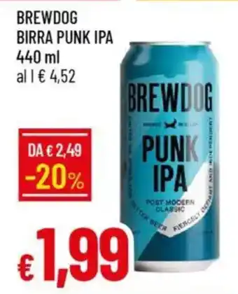 Galassia Brewdog birra punk IPA offerta