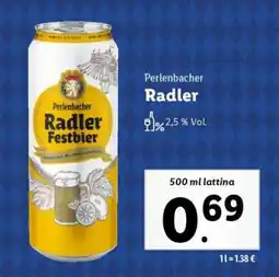 Lidl Perlenbacher Radler offerta