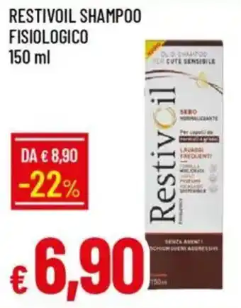 Galassia Restivoil shampoo fisiologico offerta