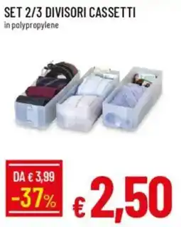 Galassia Set 2/3 divisori cassetti i offerta
