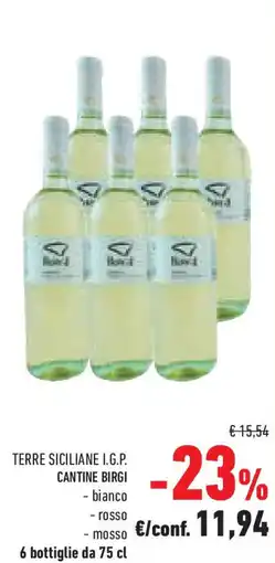 Conad Superstore Terre siciliane i.g.p. cantine birgi - bianco - rosso - mosso offerta