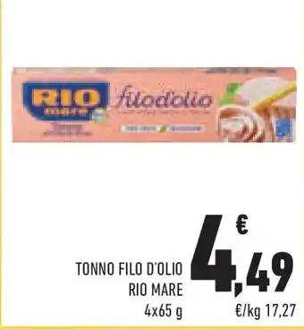 Conad Superstore Tonno filo d'olio rio mare offerta
