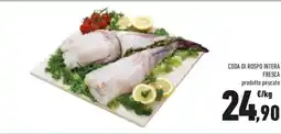 Conad Coda di rospo intera fresca prodotto pescato offerta