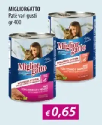 Acqua & Sapone MIGLIORGATTO Patè vari gusti offerta
