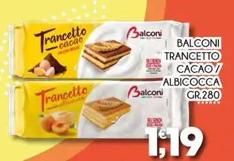 Enne Market Balconi trancetto cacao/ albicocca offerta