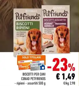 Conad Biscotti per cani conad petfriends offerta