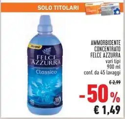 Conad Ammorbidente Concentrato Felce Azzurra offerta