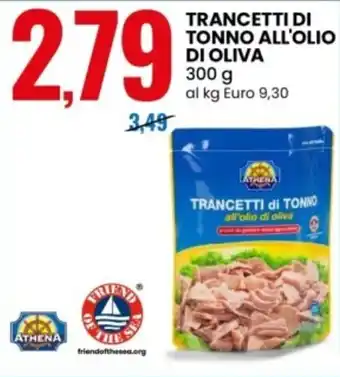Eurospin Trancetti di tonno all'olio di oliva ATHENA offerta