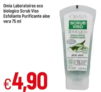 Famila Omia Laboratoires Eco Biologico Scrub Viso Esfoliante Purificante Aloe Vera 75 ml offerta