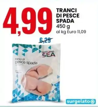 Eurospin Tranci di pesce spada offerta