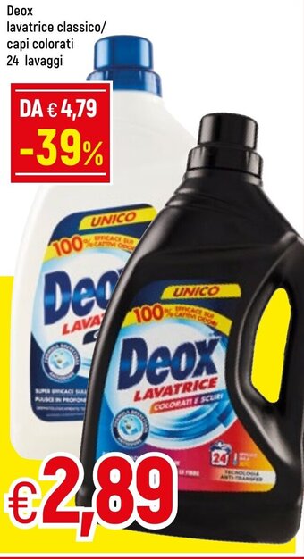 Famila Deox Lavatrice Classico/Capi Colorati 24 Lavaggi offerta