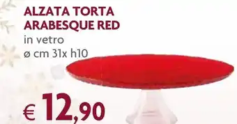Famila Alzata Torta Arabesque Red offerta