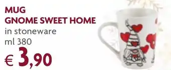 Famila Mug Gnome Sweet Home in stoneware 380 ml offerta