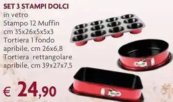 Famila Set 3 Stampi Dolci offerta