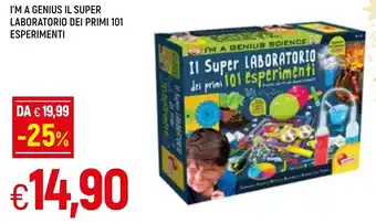 Famila I'm a Genius Il Super Laboratorio Dei Primi 101 Esperimenti offerta