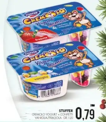 Stuffer Cremolo Yogurt + Confetti Vaniglia/Fragola 120 gr