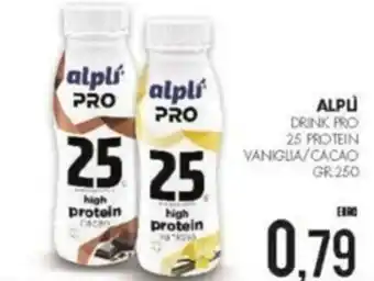 Al Discount Alplì Drink Pro 25 Protein Vaniglia/Cacao 250 gr offerta