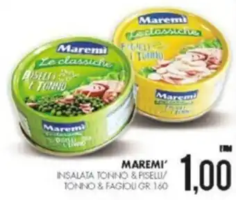Al Discount Maremì Insalata Tonno & Piselli/Tonno & Fagioli 160 gr offerta