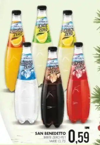 Al Discount San Benedetto Bibite Zero Pet Varie 75 cl offerta