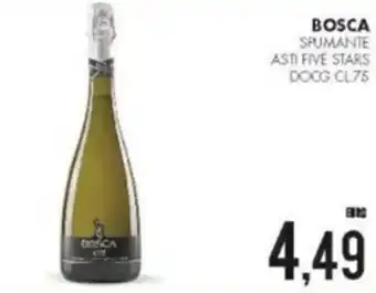 Al Discount Bosca Spumante Asti Five Stars DOCG 75 cl offerta