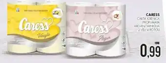 Al Discount Caress Carta Igienica Profumata Argan/Vaniglia 2 veli 4 rotoli offerta